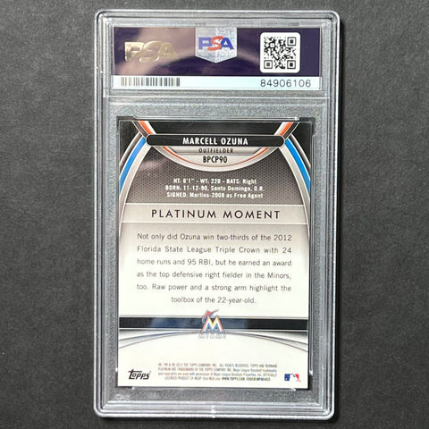 2013 Bowman Platinum #BPCP90 Marcell Ozuna Signed Card PSA Slabbed Aut –  Golden State Memorabilia