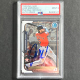 2015 Bowman Chrome #76 Jake Marisnick Signed Card PSA Slabbed Auto GRADE 9 Astros