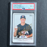 2013 Topps USA Baseball #USA-10 Corey Knebel Signed Card PSA Slabbed Auto Grade 10