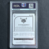 2019-20 Panini Hoops #246 Jalen McDaniels Signed Card AUTO 10 PSA Slabbed Hornets