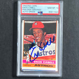 1976 Topps Baseball #404 Enos Cabell Signed Card PSA Slabbed Auto 10 Astros