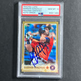 2015 Topps Baseball #533 Marwin Gonzalez Signed Card PSA Slabbed Auto 10 Astros