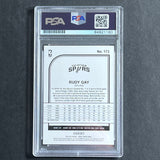 2019-20 NBA Hoops #173 Rudy Gay Signed AUTO PSA Slabbed Spurs