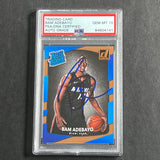 2017-18 Panini Donruss Rated Rookie #187 Bam Adebayo Signed Card PSA Slabbed Auto Grade 10 Heat RC