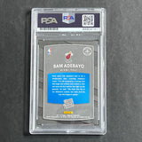 2017-18 Panini Donruss Rated Rookie #187 Bam Adebayo Signed Card PSA Slabbed Auto Grade 10 Heat RC