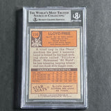 1978-79 Topps #116 Lloyd Free Signed Card Beckett Slabbed 76ers