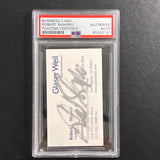 Robert Shapiro Signed Business Card AUTO PSA Slabbed