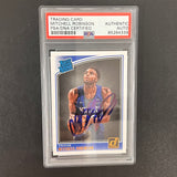 2018-19 Donruss Rated Rookie #163 Mitchell Robinson Signed Card AUTO PSA Slabbed RC Knicks