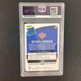 2018-19 Donruss Rated Rookie #163 Mitchell Robinson Signed Card AUTO PSA Slabbed RC Knicks