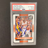 2014-15 Panini Donruss #55 Marcus Morris Signed Card AUTO PSA Slabbed Suns