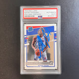 2020-21 Panini Donruss Optic Rated Rookie #166 Isaiah Stewart Signed Card AUTO PSA Slabbed Pistons