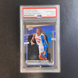 2020-21 Panini Clearly Donruss Rated Rookie #62 Isaiah Stewart Signed Card AUTO PSA Slabbed Pistons