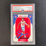 2020-21 Panini Hoops #206 Saben Lee Signed Card AUTO PSA Slabbed RC Pistons