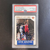 2015-16 NBA Hoops #132 Kevin Seraphin Signed Card AUTO PSA Slabbed Knicks