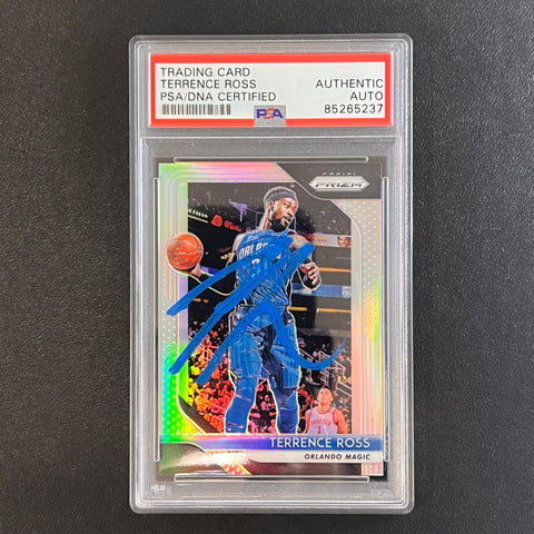 2018-19 Panini Prizm #149 Terrence Ross Signed Card AUTO PSA Slabbed Magic