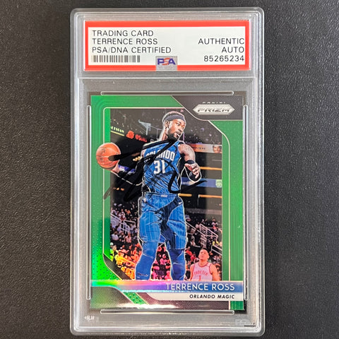 2018-19 Panini Prizm #149 Terrence Ross Signed Card AUTO PSA Slabbed Magic