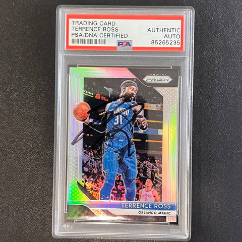 2018-19 Panini Prizm #149 Terrence Ross Signed Card AUTO PSA Slabbed Magic