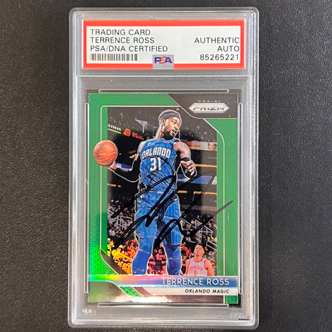 2018-19 Panini Prizm #149 Terrence Ross Signed Card AUTO PSA Slabbed Magic