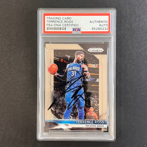 2018-19 Panini Prizm #149 Terrence Ross Signed Card AUTO PSA Slabbed Magic