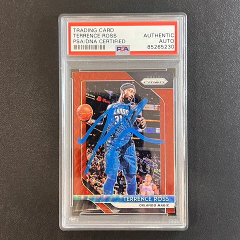 2018-19 Panini Prizm #149 Terrence Ross Signed Card AUTO PSA Slabbed Magic