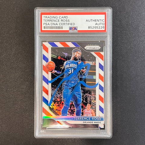 2018-19 Panini Prizm #149 Terrence Ross Signed Card AUTO PSA Slabbed Magic