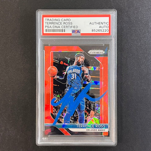 2018-19 Panini Prizm #149 Terrence Ross Signed Card AUTO PSA Slabbed Magic