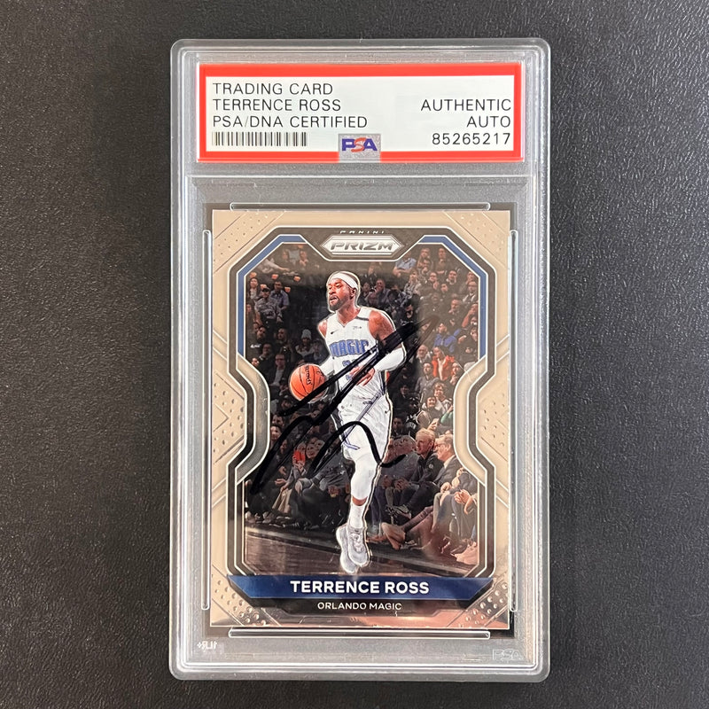 2020-21 Panini Prizm #33 Terrence Ross Signed Card AUTO PSA Slabbed Magic