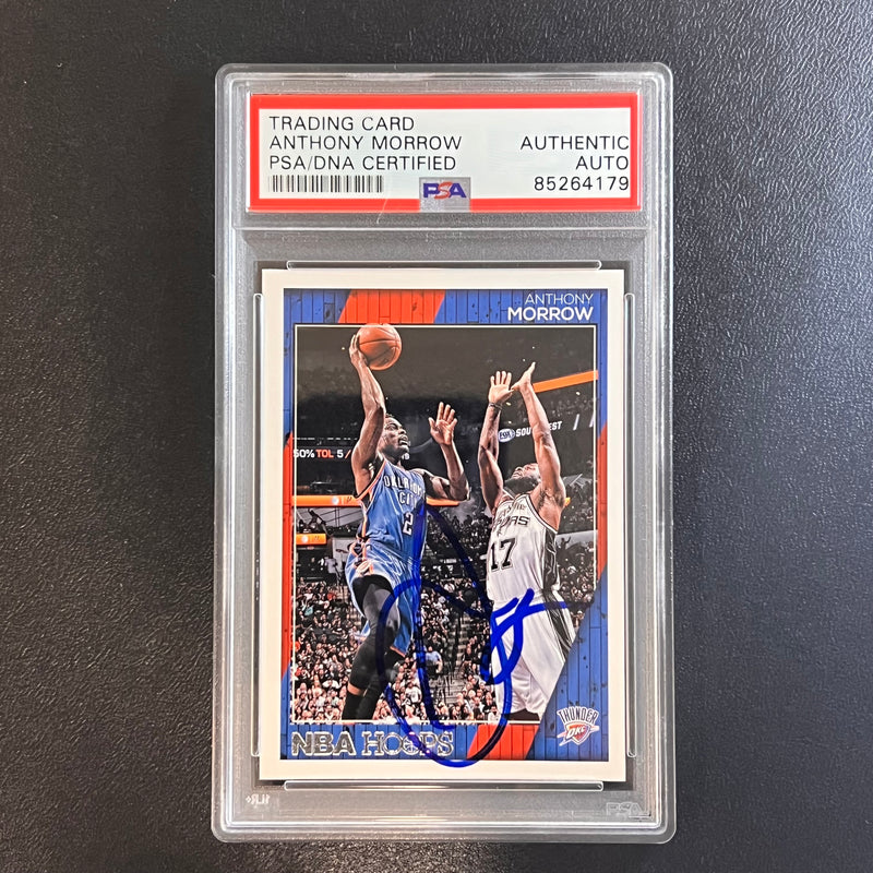 2006-07 Panini Hoops #242 Anthony Morrow Signed Card AUTO PSA/DNA Slabbed Thunder