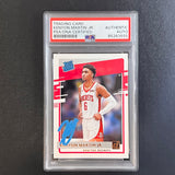 2020-21 Panini Donruss Rated Rookie #224 Kenyon Martin Jr. Signed Card AUTO PSA Slabbed Rockets