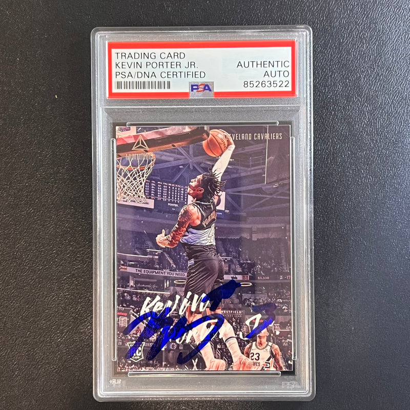 2019-20 Panini Chronicles Luminance #148 Kevin Porter Jr. Signed Card PSA AUTO Slabbed Cavaliers