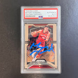 2019-20 Panini Prizm #117 Meyers Leonard Signed Card AUTO PSA Slabbed Heat