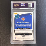 2018-19 Donruss Rated Rookie #163 Mitchell Robinson Signed Card AUTO PSA Slabbed RC Knicks