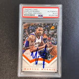 2013-14 Panini Prestige #95 Marcus Morris Signed Card AUTO PSA Slabbed Suns