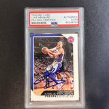 2018-19 NBA Hoops #124 Luke Kennard Signed Detroit Pistons Card AUTO PSA Slabbed