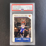 2015-16 Panini NBA Hoops #252 Lance Thomas Signed Card AUTO PSA Slabbed Knicks