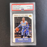 2015-16 Panini NBA Hoops #28 Randy Foye Signed Card AUTO PSA Slabbed Nuggets