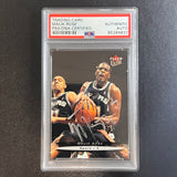 2003-04 Fleer Ultra #3 Malik Rose Signed Card AUTO PSA/DNA Slabbed Spurs