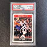 2017-18 NBA Hoops #231 Evan Turner Signed Card AUTO PSA Slabbed Trailblazers