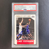 2015-16 NBA Hoops #242 Lance Stephenson Signed Card Auto PSA Slabbed Clippers