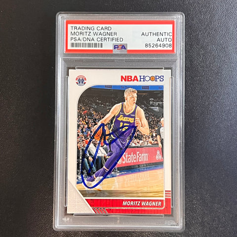 2019-20 Panini NBA Hoops #276 Moritz Wagner AUTO PSA Slabbed Wizards