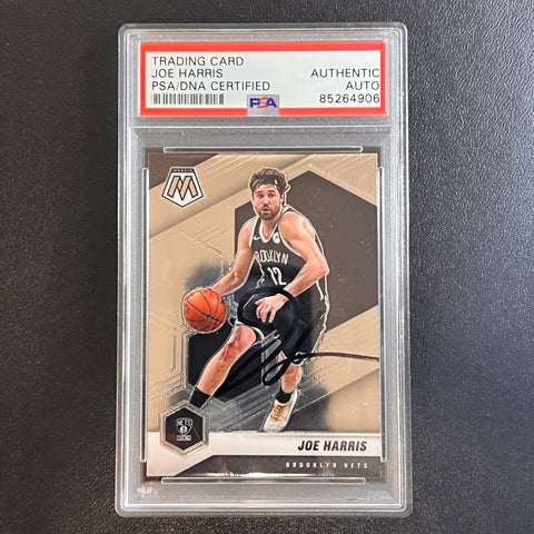 2020-21 Panini Mosaic #183 Joe Harris Signed Card AUTO PSA Slabbed Nets