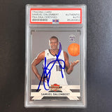 2010-11 Panini Threads #73 Samuel Dalembert Signed Card AUTO PSA Slabbed Kings