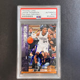 2012-13 Panini Threads #126 Jason Thompson Signed Card AUTO PSA Slabbed Kings