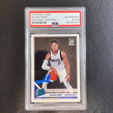 2019-20 Donruss Optic Rated Rookie #191 Isaiah Roby Signed Card PSA Slabbed Mavericks