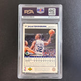 1995 Upper Deck Collector's Choice #307 Jamal Mashburn Signed Card PSA Slabbed Mavericks