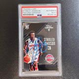 2015-16 Panini Totally Certified #200 Stanley Johnson Signed Card AUTO PSA Slabbed Pistons RC