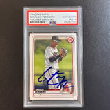 2020 Topps Bowman #BD-89 Geraldo Perdomo Signed Card PSA Slabbed AUTO Diamondbacks