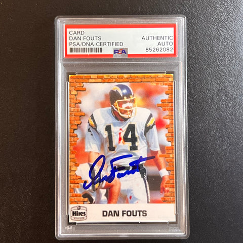 Dan Fouts Signed Card AUTO PSA Slabbed Chargers