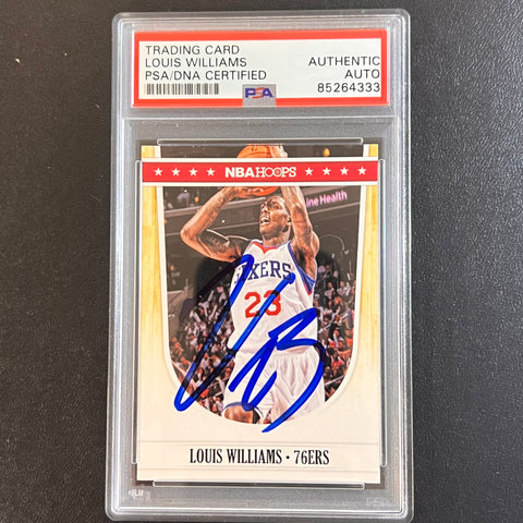 2012 Panini NBA #189 Louis Lou Williams Signed Card AUTO PSA Slabbed 76ers