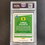 2021-22 Panini Chronicles Draft Picks #43 Chris Duarte Signed Card AUTO PSA slabbed Oregon